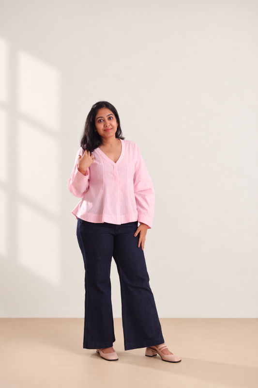 Peplum Cotton Shirt