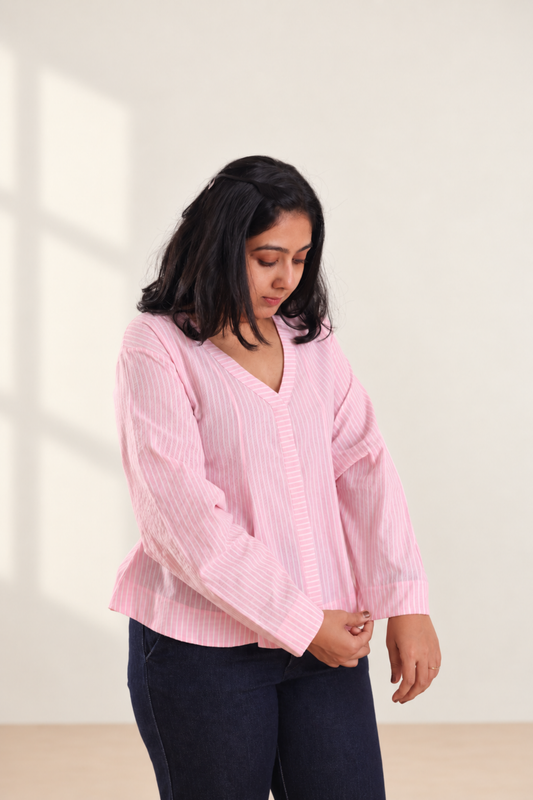 Peplum Cotton Shirt