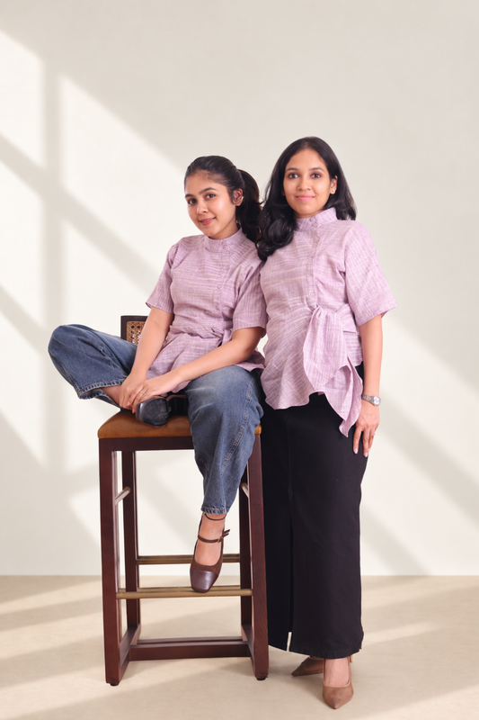 Tie Waist Handspun Khadi Shirt